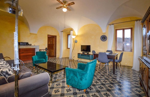 Chiatra Apartment | Look forward to the fantastic view of the countryside from this vacation apartment.