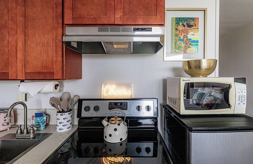 Hilo Condo | LOOK! Studio Condo in Downtown Hilo: Lagoon Views, Pool, AC