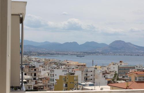 Loutraki-Agioi Theodoroi Apartment | Loutraki Seaview Apt - 2BR, Terrace & BBQ I Beach