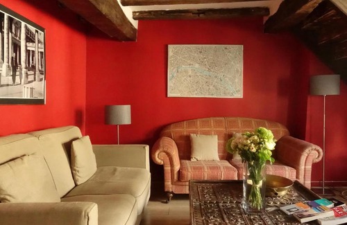 Les Halles Apartment | Louvre Penthouse PadATerre Owner Direct since 1999