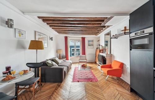 Vivienne Apartment | Lovely 1BR Near Quartier Montorgueil