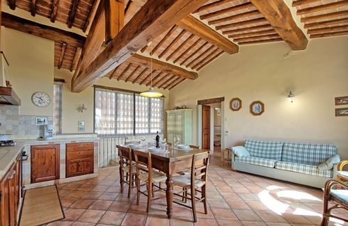San Pietro in Bossolo Apartment | Lovely apartment with pool, A/C, WIFI, panoramic view and parking, close to Greve In Chianti