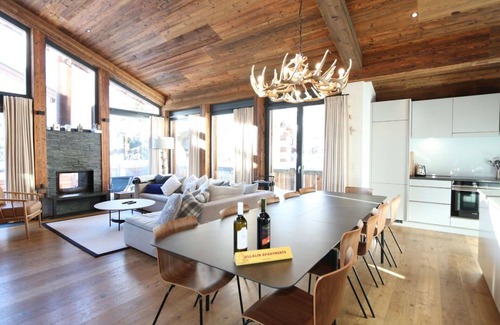 Saas-Fee Apartment | Lovely apartment for 10 guests with WIFI, TV and balcony