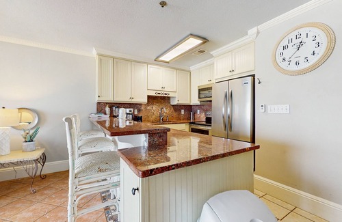 Miramar Beach Condo | Lovely beachfront condo with water views from private balcony + shared pool