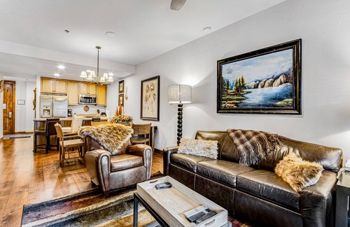 Four O'Clock Condo | Lovely Breckenridge villa with pool & hot tub, WiFi, fireplace, & gaming center