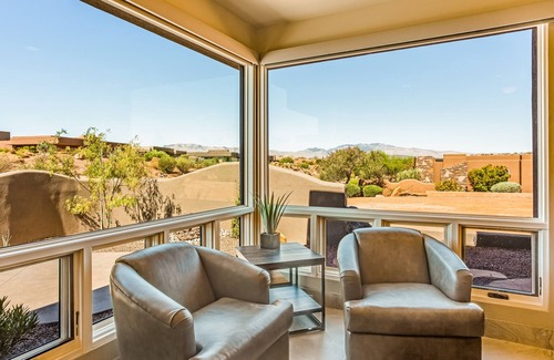 St. George House | Lovely desert casita with fireplace, patio & access to pool/hot tub
