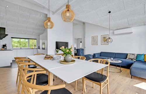 Fjellerup Strand House | Lovely home in Glesborg with kitchen