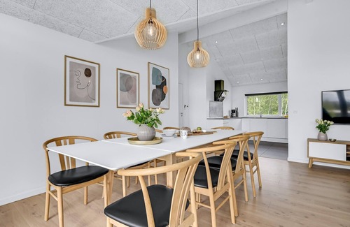 Fjellerup Strand House | Lovely home in Glesborg with kitchen