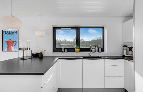 Fjellerup Strand House | Lovely home in Glesborg with kitchen