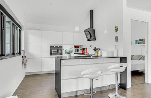 Hou House | Lovely home in Hals with sauna
