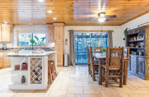 Big Bear House | Lovely home with hot tub, game room, balcony, & firepit - dog friendly