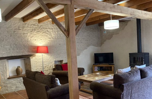 Brux House | Lovely, large dog-friendly village gite with view of 12th Century church