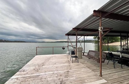 Boulder Point Cabin | Lower Level Lake View, Pool & Swim Dock. Pet-Friendly!