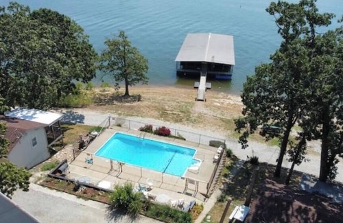 Boulder Point Cabin | Lower Level Lake View, Pool & Swim Dock. Pet-Friendly!