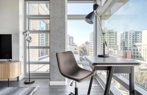 Downtown San Francisco Apartment | Lower Nob Hill 2BR w Gym Roof nr bars SFO-691