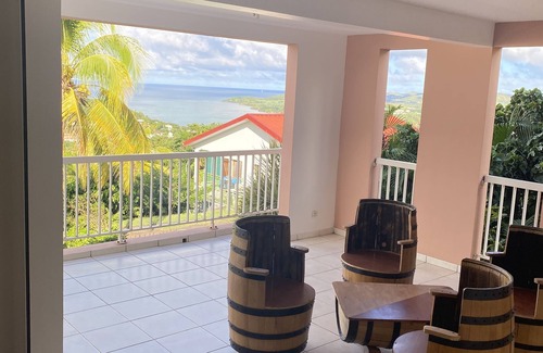 Tartane House | Lower villa with magnificent sea view