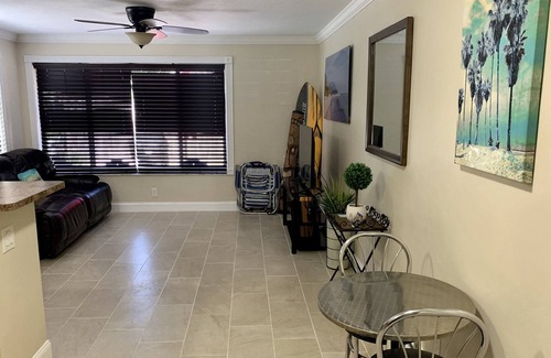 Harbor Village Apartment | Lucky Beach Retreat! 1 mile to Beach! Low Cleaning Fee!