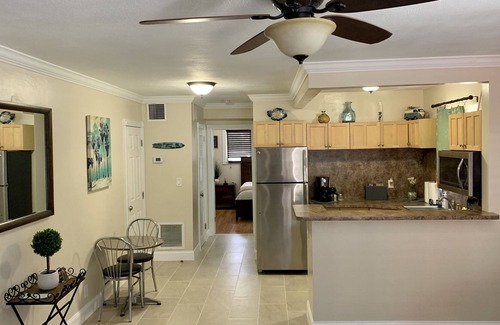Harbor Village Apartment | Lucky Beach Retreat! 1 mile to Beach! Low Cleaning Fee!