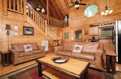 Sevierville Cabin | Lucky Enough - Pet Friendly Cabin with Games to Keep Everyone Entertained!