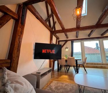 Ludwigsburg Apartment | LudwigsHome Zentralste Lage, Klima, SmartTV, Terrasse