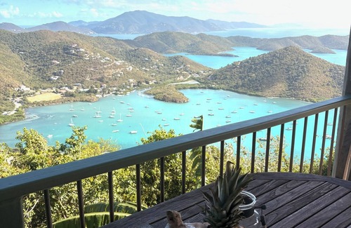 Estate Little Plantation Villa | Lunazul Cottage-2BR/2BA, Breathtaking view of BVIs and beyond, Solar/Starlink