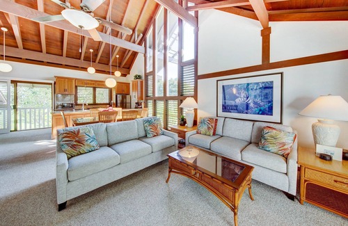 Poipu Condo | Lush 2-Story Home with Beach Access and Club Perks Kiahuna Plantation #64
