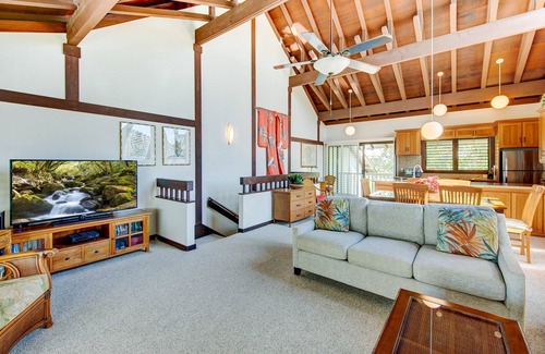Poipu Condo | Lush 2-Story Home with Beach Access and Club Perks Kiahuna Plantation #64