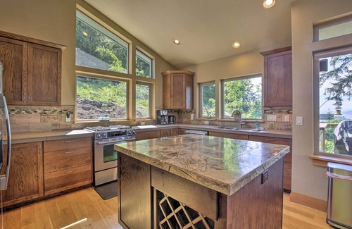 Bay City House | Luxe Coastal Haven w/Bay Views & Hot Tub