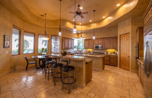 Sunrise Desert Vistas House | Luxe Hideout w/Heated Infinity Pool, Spa & Views