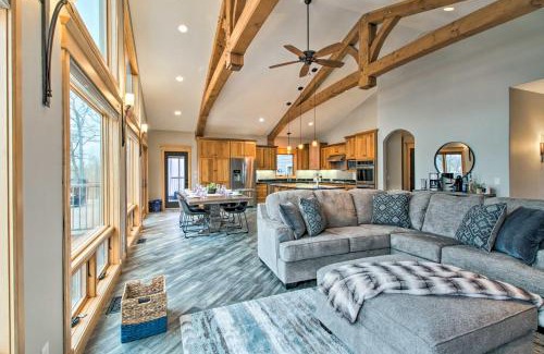 Alexandria House | Luxe Lake Latoka Home with Dock, Hot Tub and Game Room