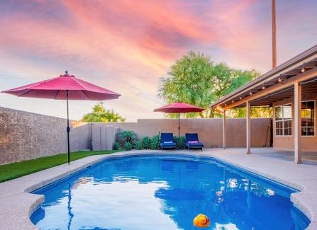 Mountain Park Ranch House | Luxe Phoenix Getaway (heated pool, mountain view)