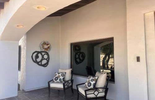 Rio Verde Foothills House | Luxe Ranch w Four Peaks Views Outdoor Fireplace