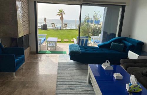 Plage des Nations Apartment | Luxery stay with seaview, pool, green space & Sunset orientation near Rabat