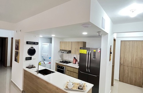 Santiago Province Apartment | Luxury 2-bedroom apartment with AC, fitness room in Santiago de los Caballeros