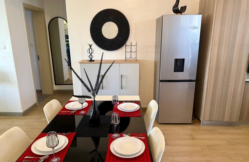Nairobi Apartment | Luxurious 2BR Retreat with King Bed, Stunning Views, Pool, Gym & Self Check-In