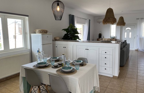 Agia Marina Villa | Luxurious 3-bedroom house with panoramic sea view 3 minutes walk from the beach