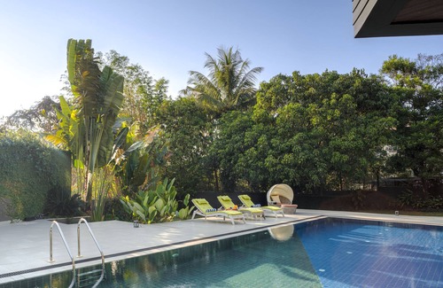 Pilerne Villa | Luxurious 4BHK Private Villa,Pool, Gym, Office, Lounge, Complimentary Breakfast