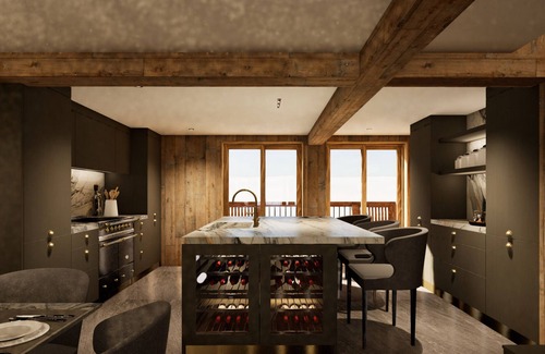 Val-d'Isere Apartment | Luxurious 6-room apartment with hammam, fireplace and parking in Val-d'Isère