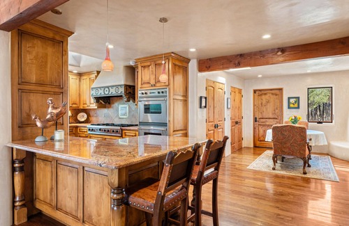 North Hills House | Luxurious home near the heart of Santa Fe with pool, hot tubs, kivas, & gardens
