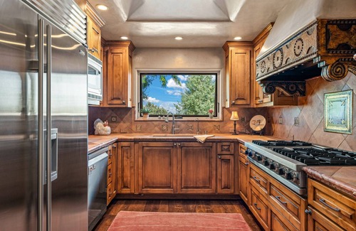 North Hills House | Luxurious home near the heart of Santa Fe with pool, hot tubs, kivas, & gardens