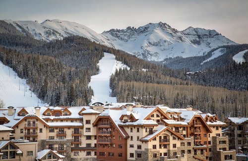 Mountain Village Resort | Luxurious Mountain View Suite w/Gas Fireplace, Private Balcony, & Full Kitchen