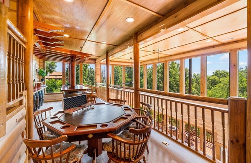 Chalet Village North Cabin | LUXURIOUS NEW CABIN- Heated Pool-Mini Golf-Sauna-View-Theater-BBQ-Great Reviews