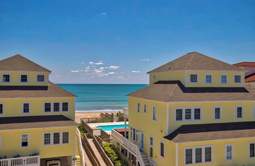 North Topsail Beach House | Luxurious Oceanfront B w/pool, elevator, 6 BR, steps from the sand and surf