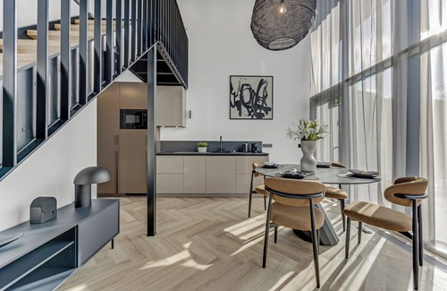 Kalamaja Apartment | Luxury 1-BR Loft/terrace/best area in Tallinn/AC