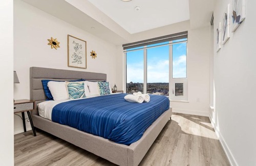 Kitchener Apartment | Luxury 1BR Condo - King Bed & Private Balcony