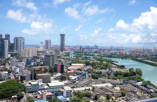 Colombo 02 Apartment | Luxury 2 bed apartment in Colombo Sri Lanka 29th-Floor TRI-ZEN City skyline view