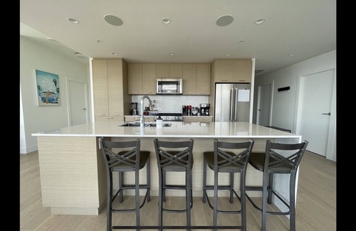 Cultural District Condo | Luxury 2 bedroom, 2 bath condo. Pool, steam room & gym.