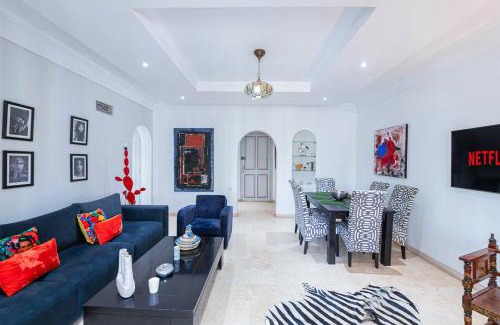 Hivernage Apartment | Luxury Apartment with Pool Large Terrace & Balconies in Hivernage Marrakech