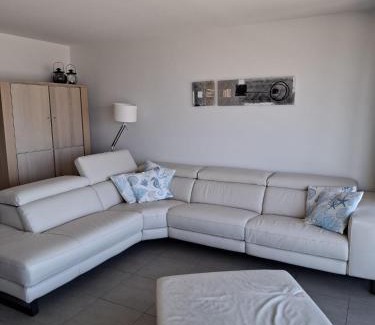 Westende Apartment | LUXURY APP, frontal sea View + south terrace + garage