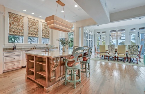 East Beach House | Luxury Beachfront Home with Guesthouse, Heated Pool & Spa, Putting Green, East Beach Oasis!